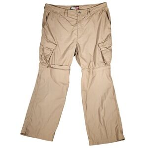 Under Armour Cargo‎ Pants Mens 42x32 Tan Excellent Convertible Ripstop Hiking